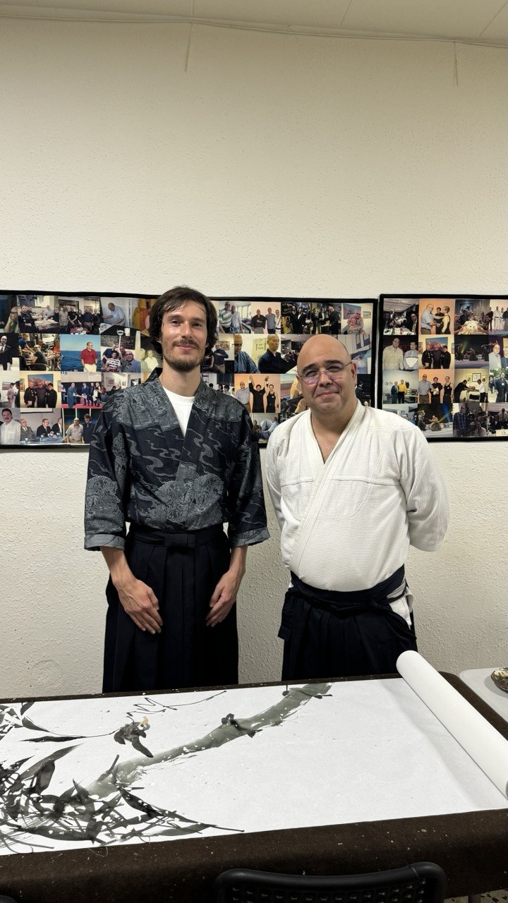 Mansur Kohaku training with world-renowned sword master Shidoshi Jordan Augusto